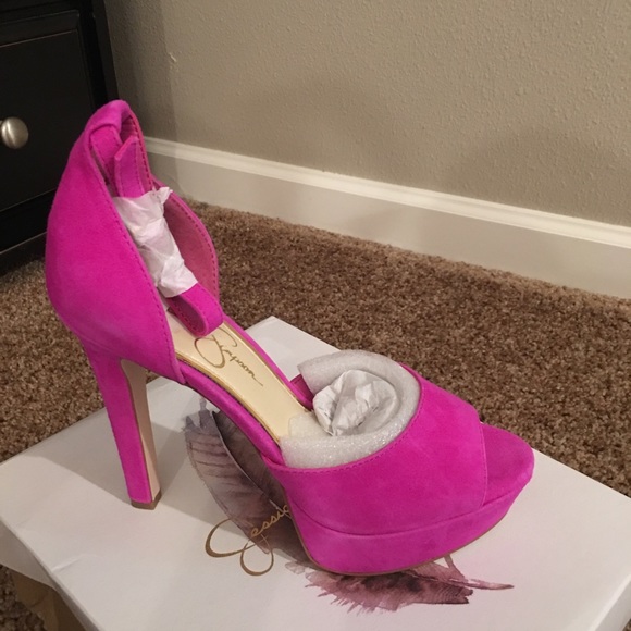 jessica simpson fuschia heels